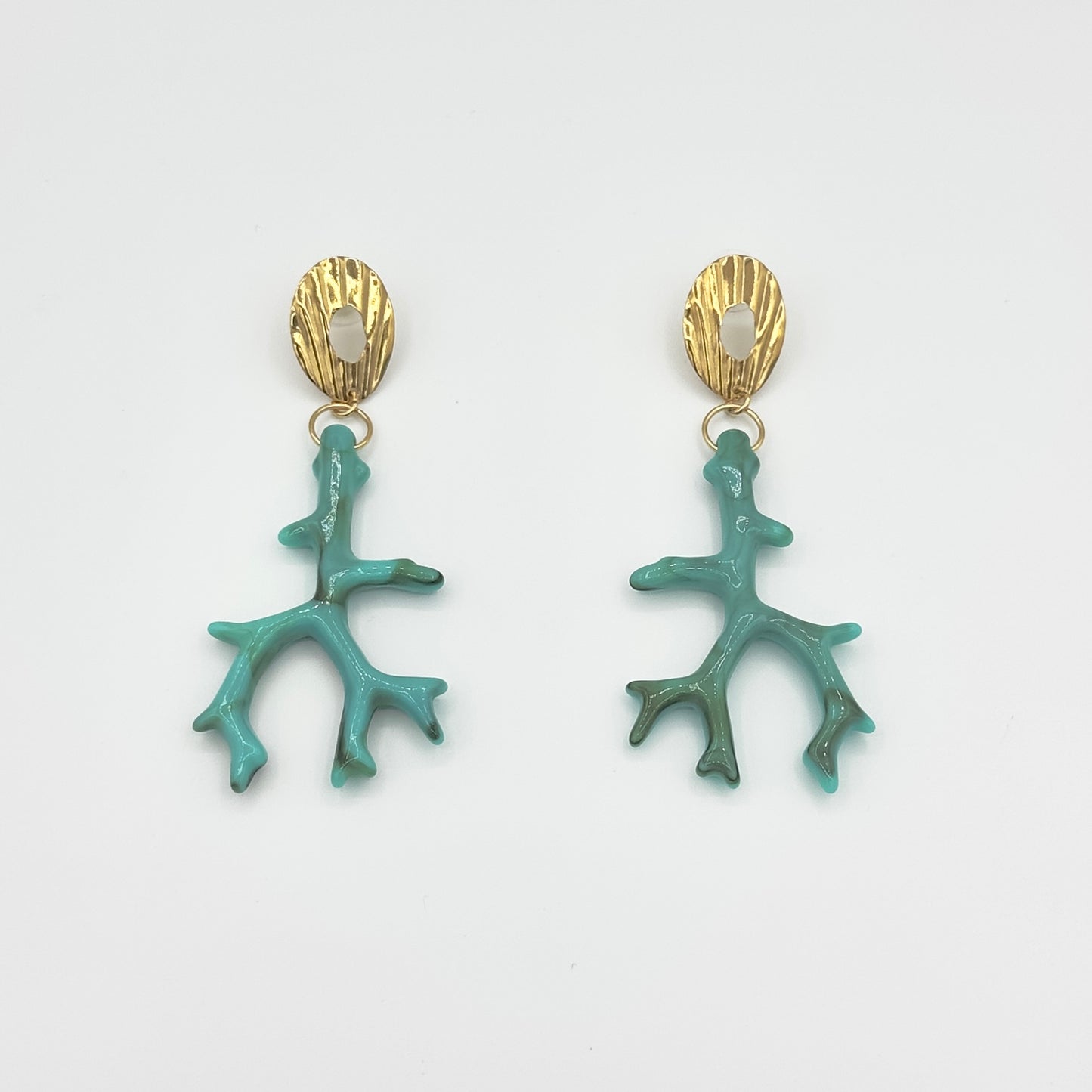 Brinco Algas Turquesa