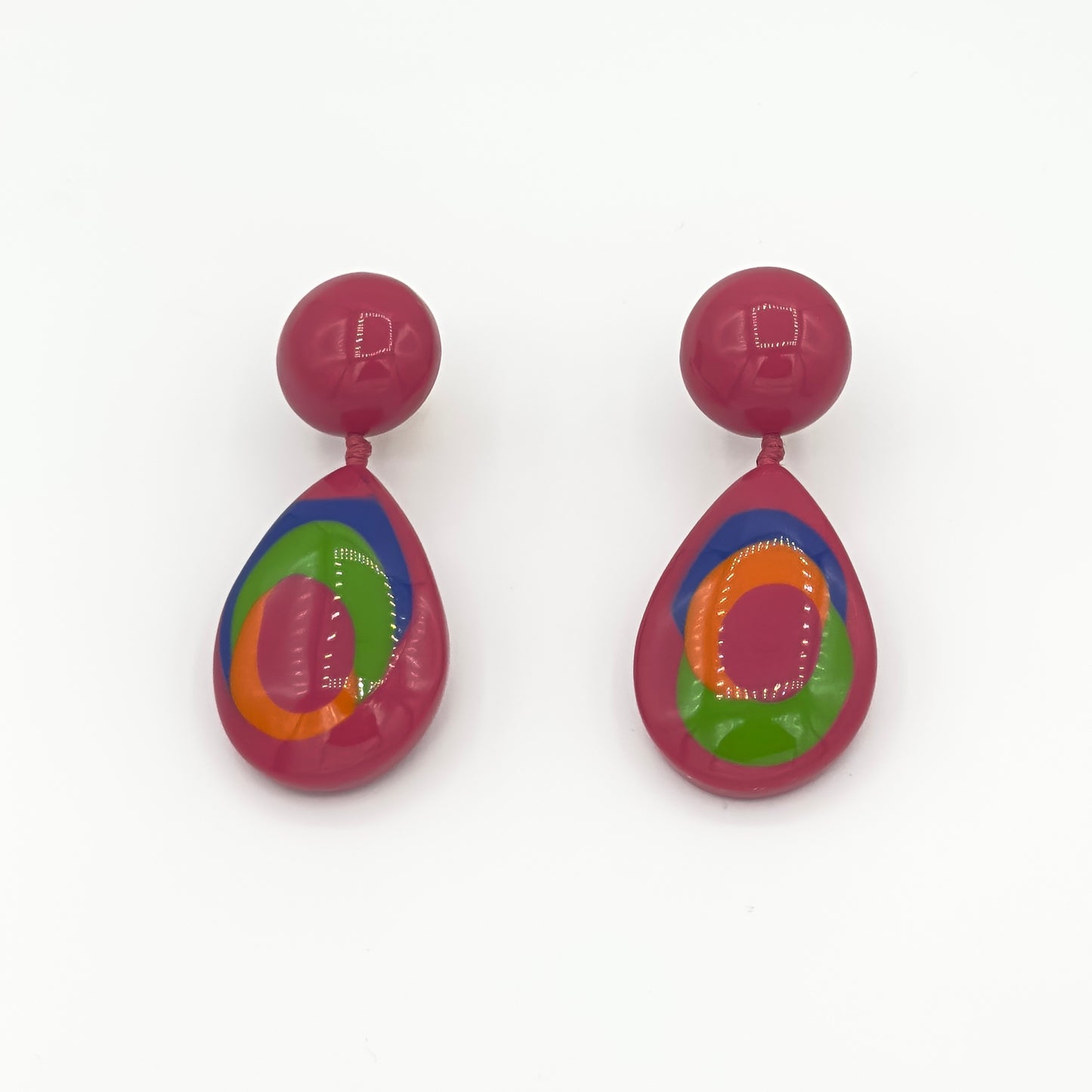 Brinco Caribe Rosa Colorido