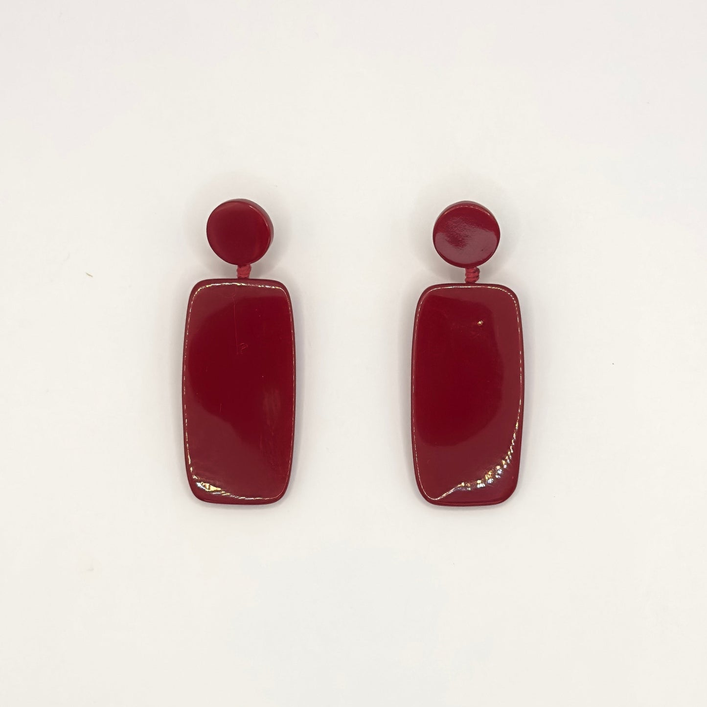 Brinco Resina Nápoles Vermelho