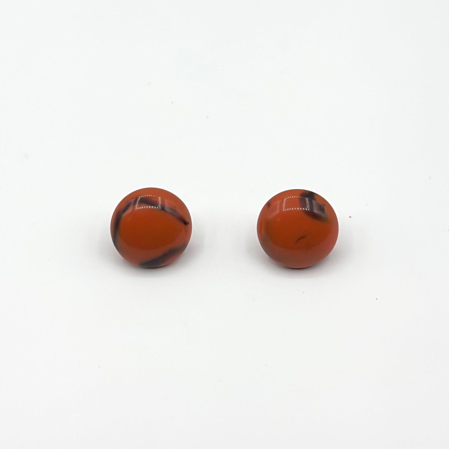 Brinco Redondo Laranja - Fridali Shop