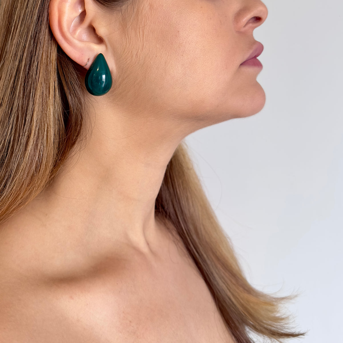 Brinco Gota Jade