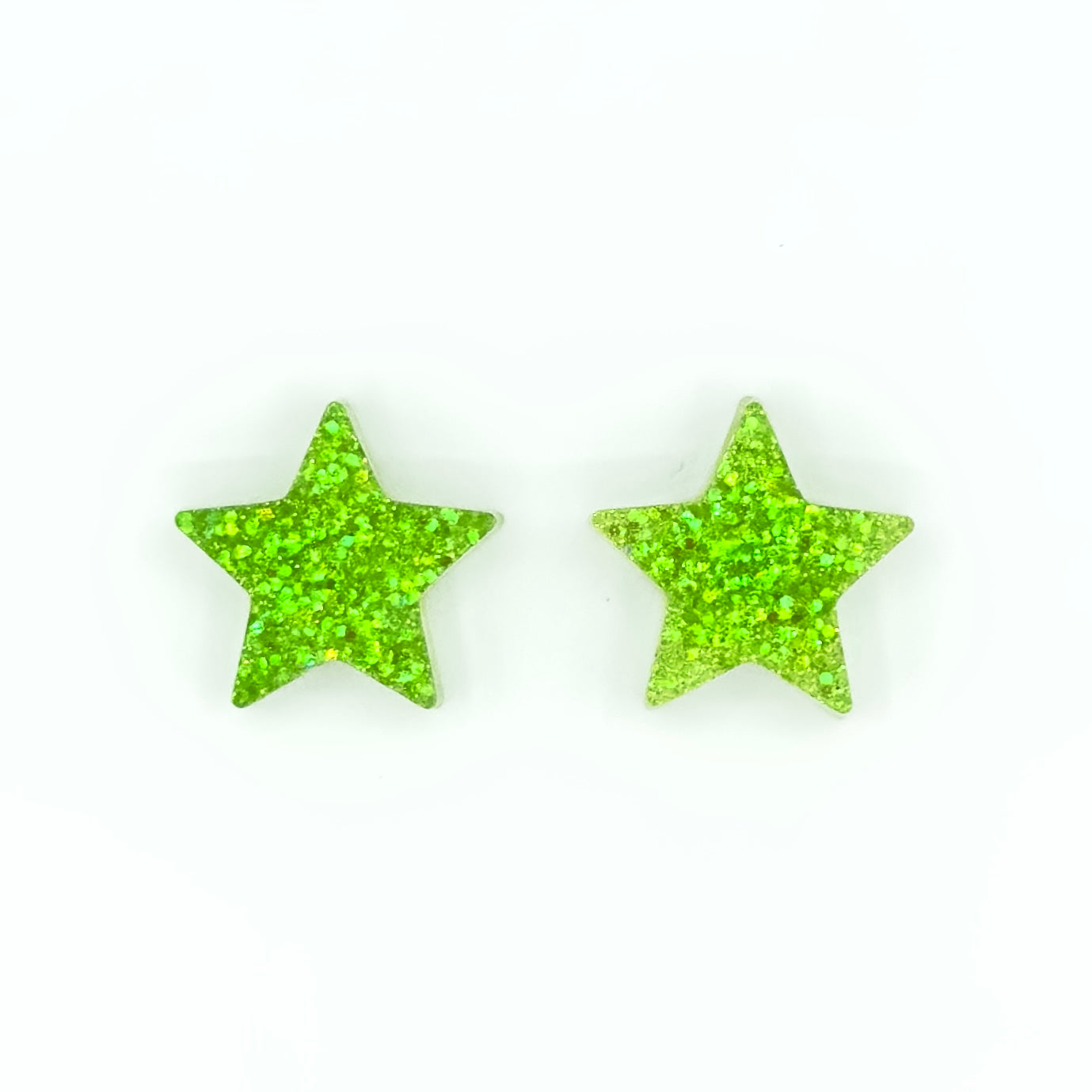 Brinco Estrela Verde vibrante - Fridali Shop