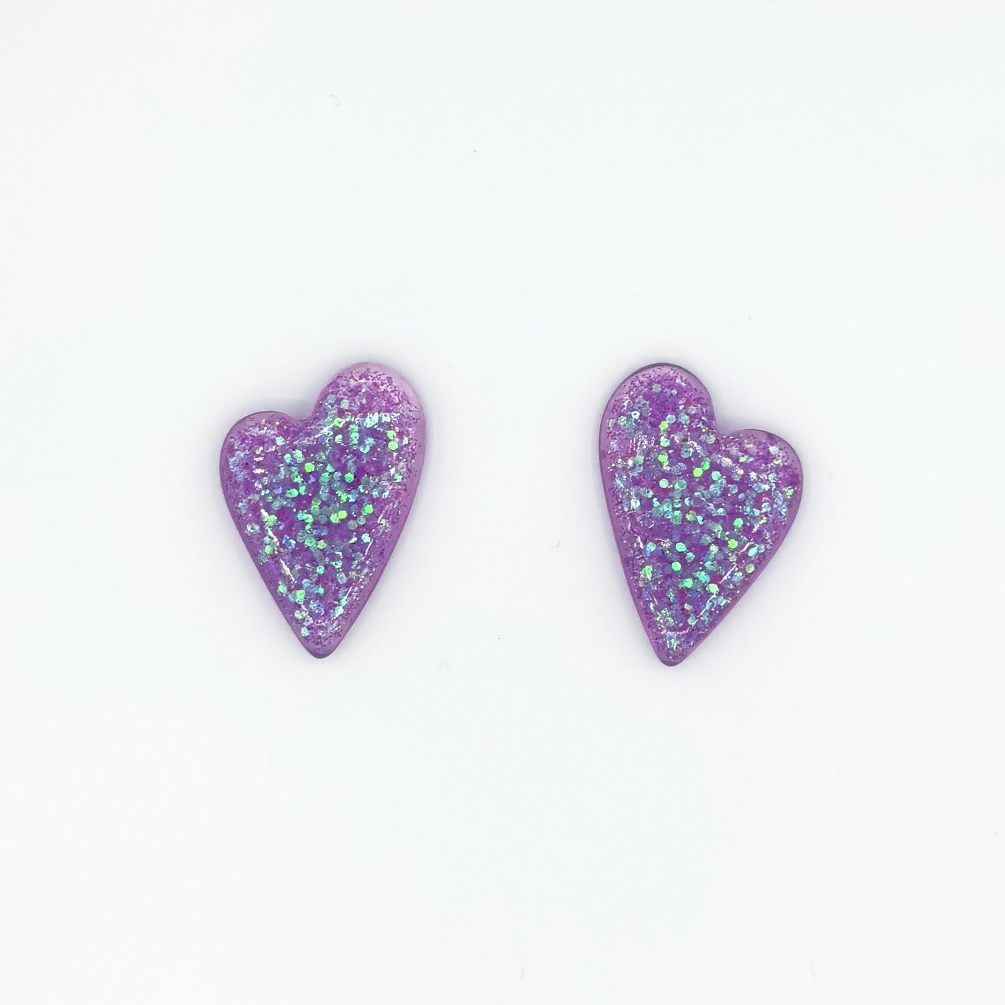 Brinco Coração Roxo vibrante - Fridali Shop