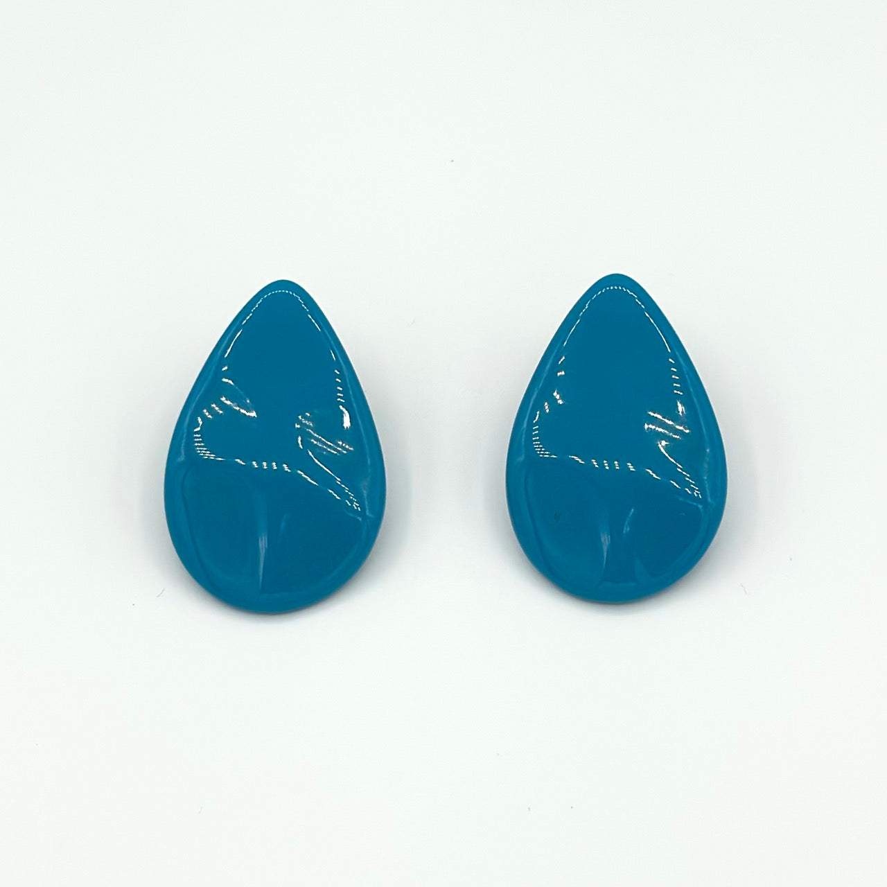 Brinco Gota Grande Azul Turquesa - Fridali Shop