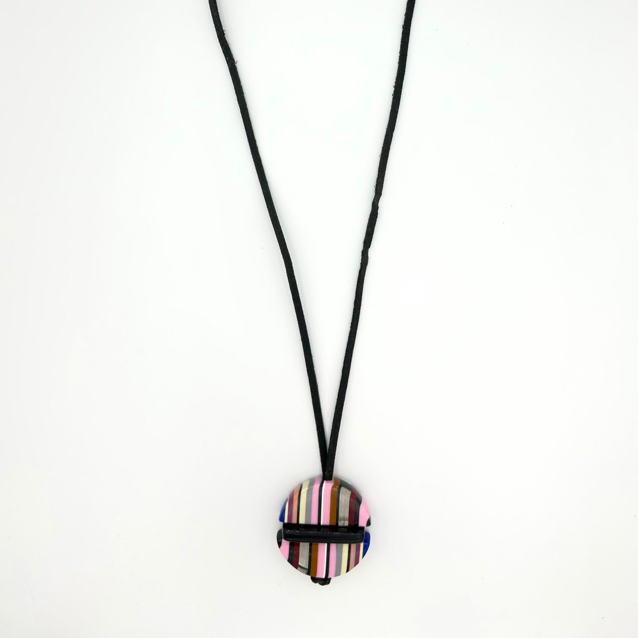 Colar Longo com Pingente Listrado - Fridali Shop