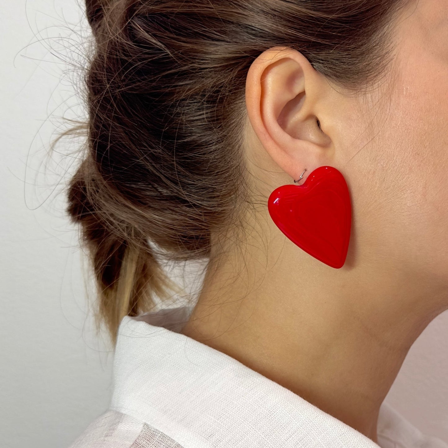 Brinco Corazion Vermelho - Fridali Shop