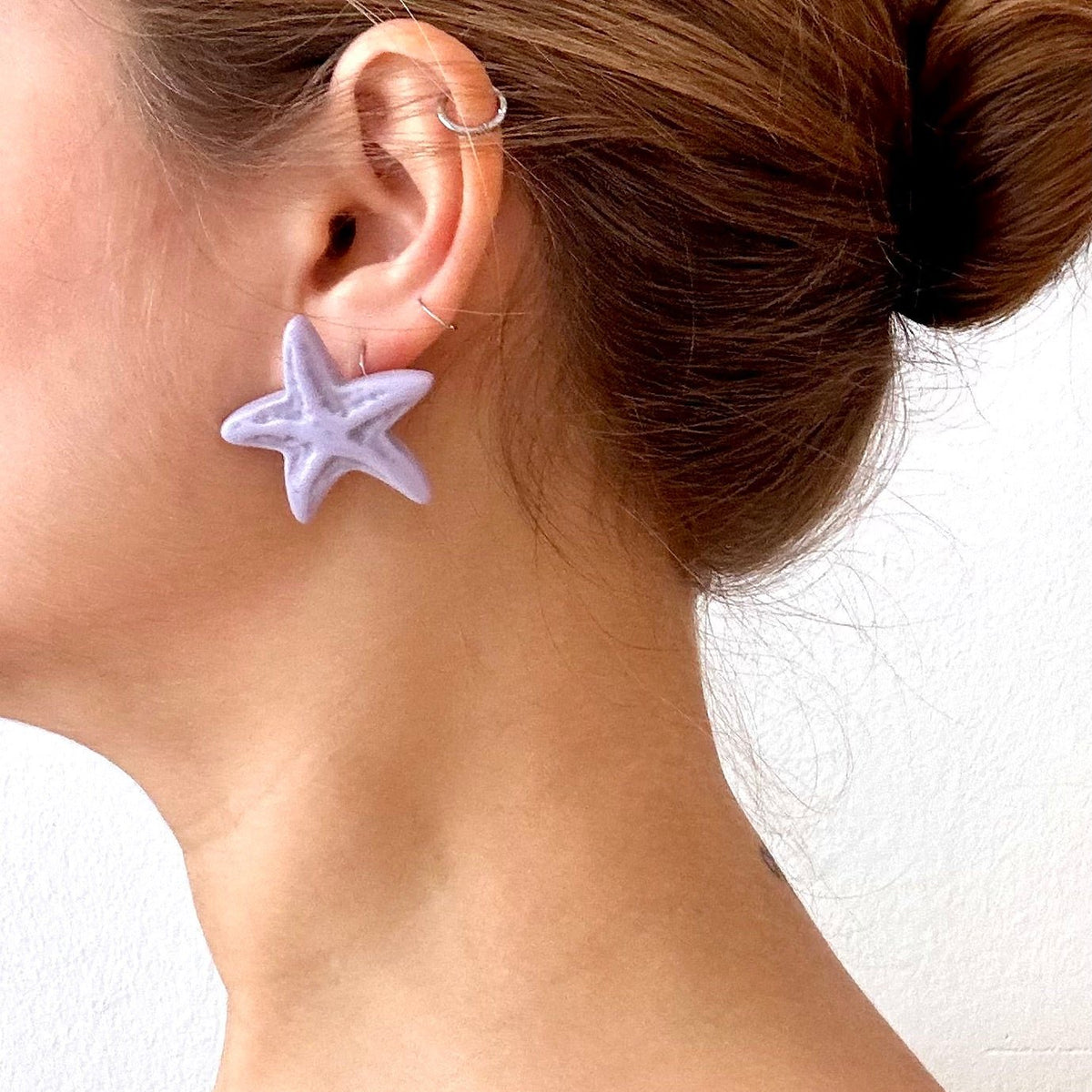Brinco Estrela Lilás - Fridali Shop