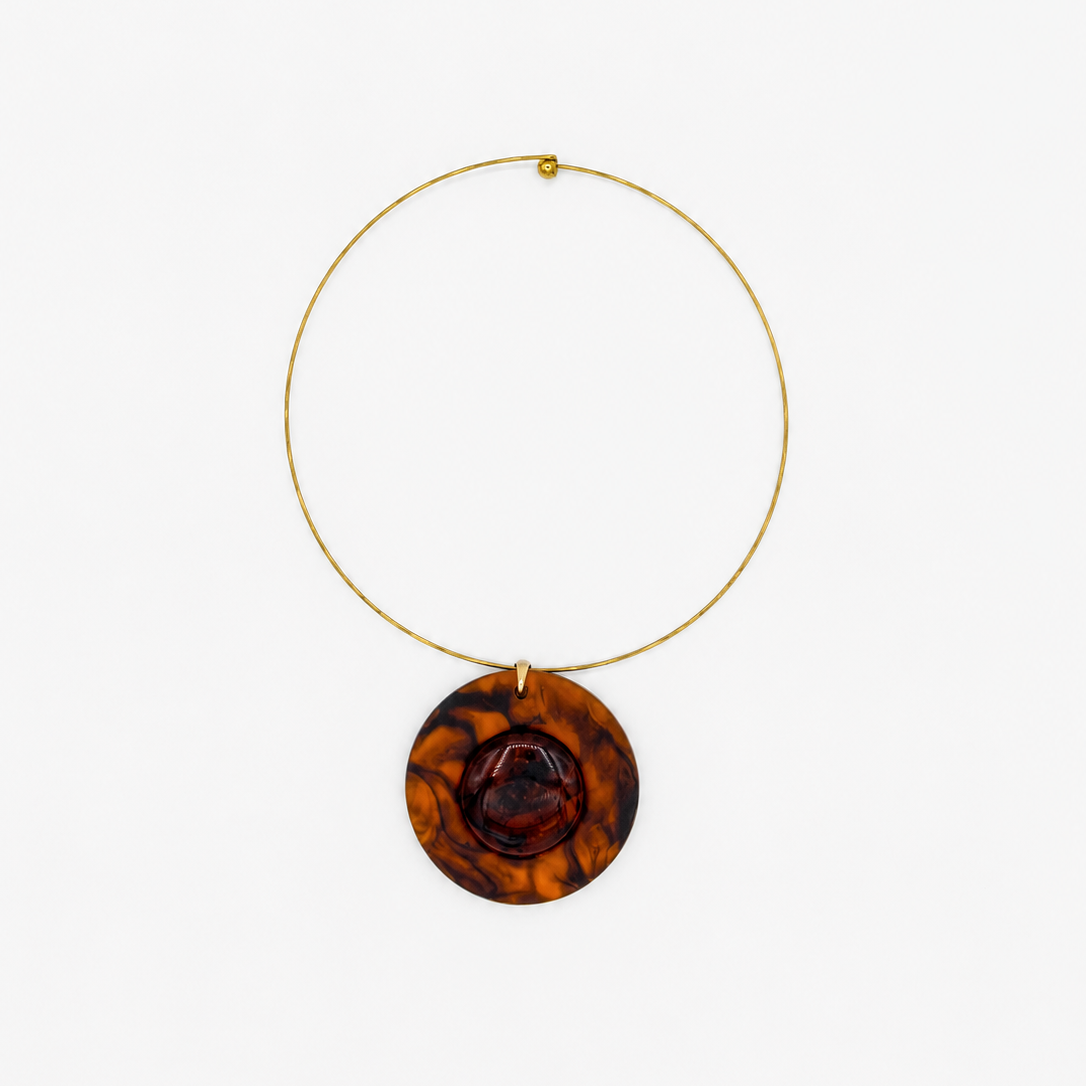 Choker em Aço com Pingente Tartaruga