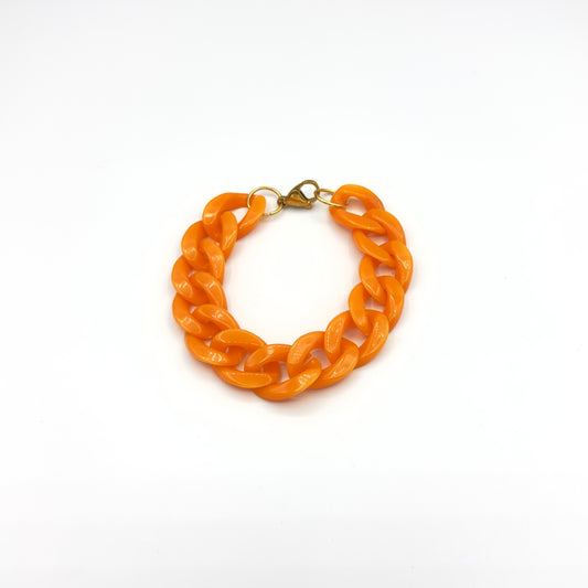 Pulseira Corrente Laranja