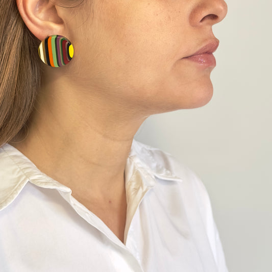 Brinco Redondo Médio com Listras