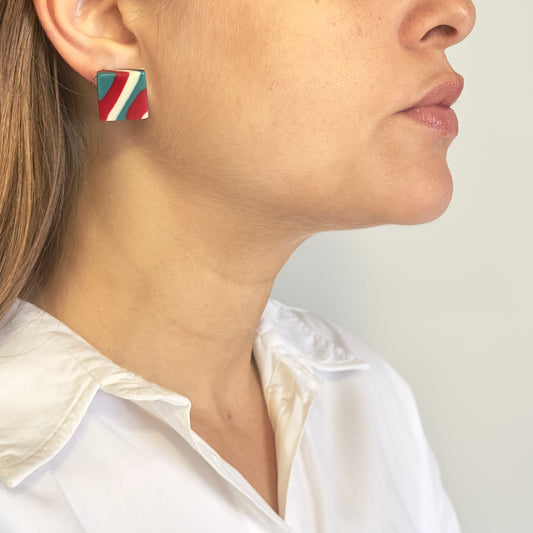 Brinco Quadrado Pequeno mix color