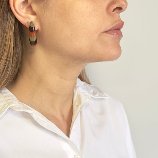 Brinco Valência Tons Terrosos