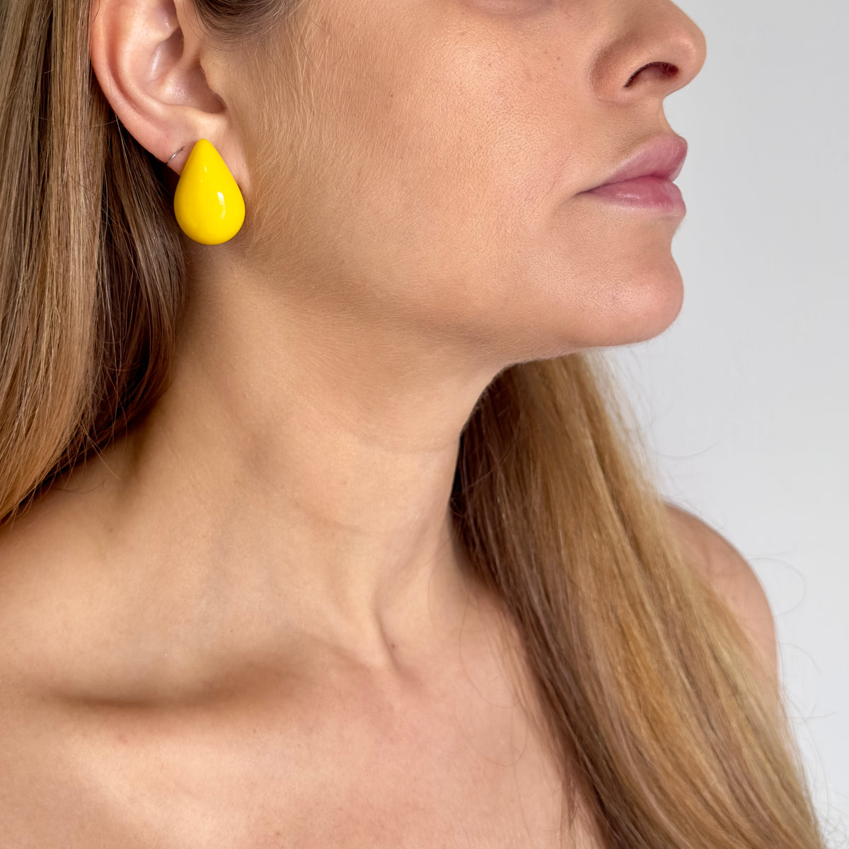 Brinco Gota Amarelo