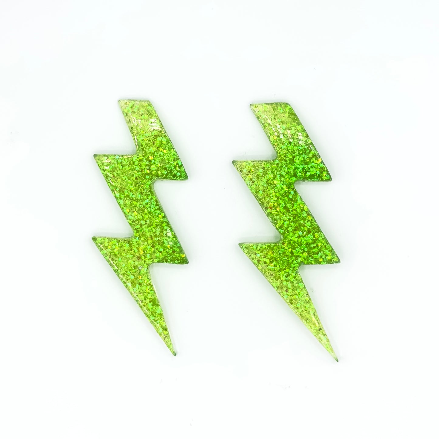 Brinco Raio Verde Vibrante - Fridali Shop