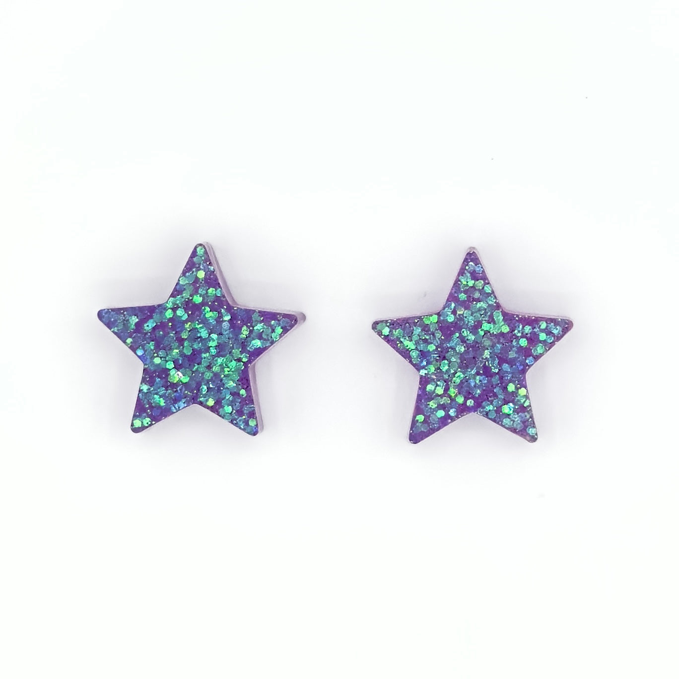 Brinco Estrela Roxo vibrante - Fridali Shop