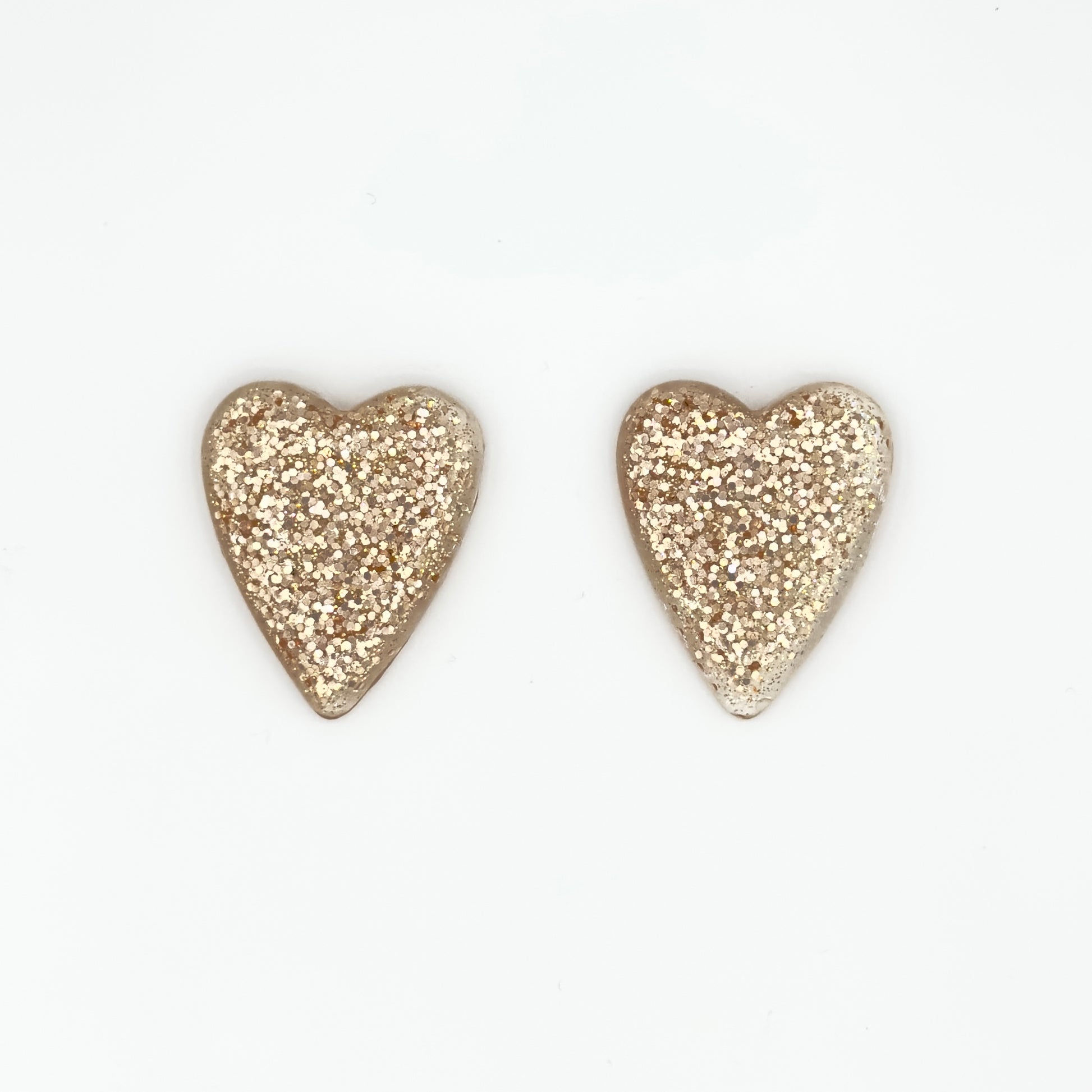 Brinco Corazion Rosé dourado - Fridali Shop