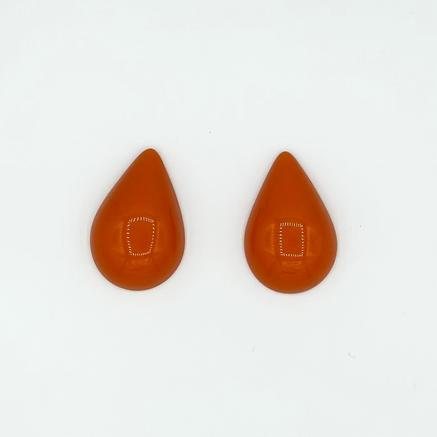 Brinco Gota Laranja Pequeno - Fridali Shop