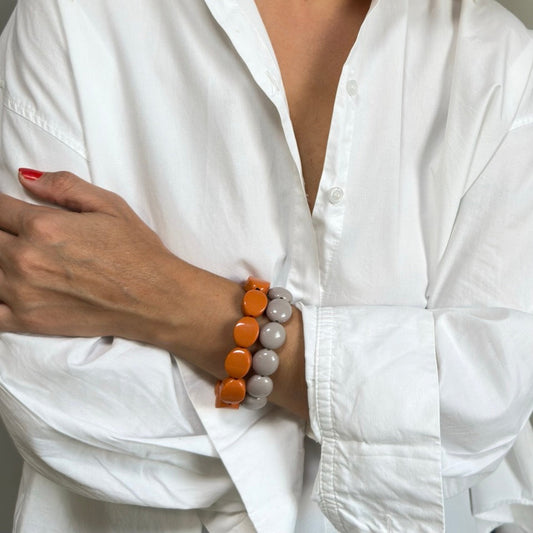 Pulseira Orgânica Cinza - Fridali Shop